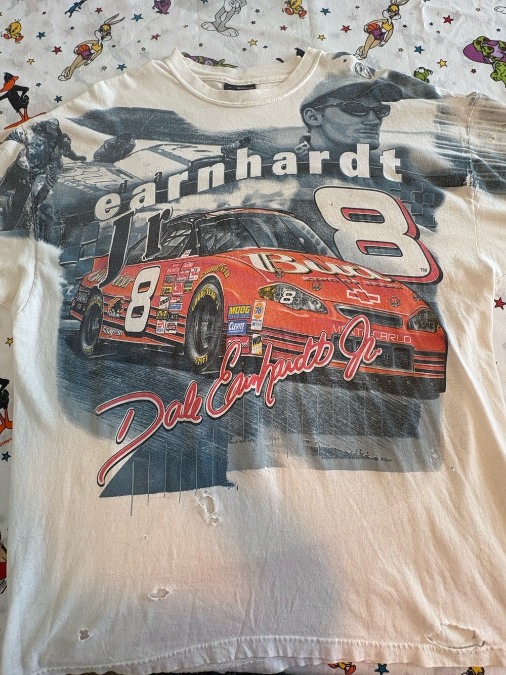 Chase Authentics Dale Earnhardt Jr. Graphic Tee - White/Red/Black